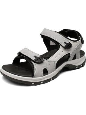Women's Grey Walking Sport Athletic Sandals Comfort Open Toe Casual Outdoor